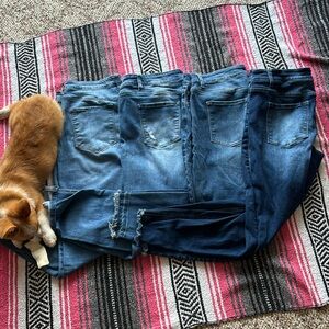 SET OF 4 PAIRS OF KanCan Jeans